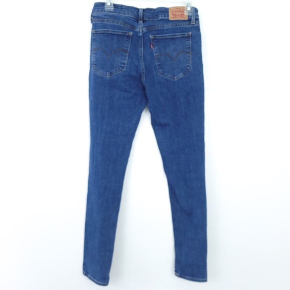 Levis 711 Skinny Size 29 Blue Jeans Denim Stretchy Jeans Mid-Wash, Mid-Rise - Picture 2 of 5